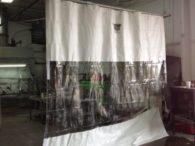 Industrial Curtain Wall Repair at Auto Shop - Dallas, TX